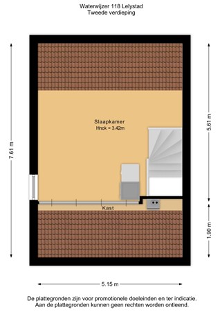Floorplan - Waterwijzer 118, 8224 AS Lelystad